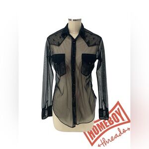 Only Black Sheer Blouse